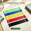 Yoga Cat TPE Resistance Bands Set 5 Colors Tension ring black 600*50*1.1-40 pounds