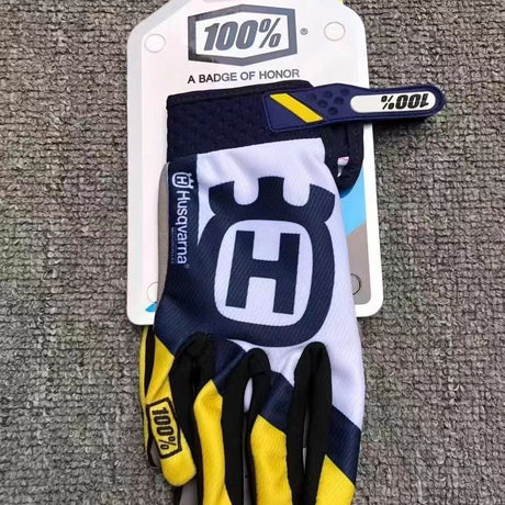 LOHAS FOX Motorcycle Gloves Touchscreen Knitting Long Breathable yellow touch screen
