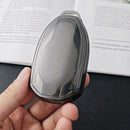 Trumpchi Car Key Cover Tpu Case Gs3 Emkoo M8 E9 Type d-transparent black [single key cover]