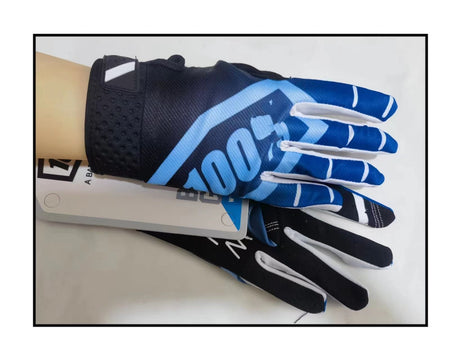LOHAS FOX Cycling Gloves Nylon Wear Resistant Long. Black blue XL