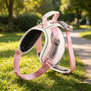 Synergy Plaid Dog Harness Vest Polyester XL19 Pink xs