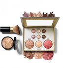 3pcs Baking Makeup Palette-Includes Brush, Facial Powder, Powder Blusher Eye Shadow, Multi-Product Palette for Eyelid Brightening & Face Contouring, for Daily Use or Dating