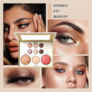 3pcs Baking Makeup Palette-Includes Brush, Facial Powder, Powder Blusher Eye Shadow, Multi-Product Palette for Eyelid Brightening & Face Contouring, for Daily Use or Dating