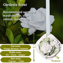 Moisture Absorber Bags & Scented Wardrobe Fresheners (9-Pack), Gardenia Scented Dehumidifier & Hanging Closet Sachets for Dampness & Odor Removal in Wardrobes, Cars & Bathrooms