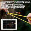Portable Clothesline for Travel, Outdoor Camping Clothesline with 16 Clothes Clips,Lightweight Camping Clothes Drying Rope for Hotels Backyard Cruise Ships