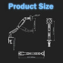 Single Monitor Arm for 17-30 Inch Screens,Height Adjustable Desk Mount Sliver Aluminium Monitor Stand, VESA 75/100mm with C-Clamp/Grommet Base&Gas Spring,Ergonomic Stand for Work/Gaming