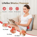 Shiatsu Neck Massager with Heat and Remote,3D Kneading Back Massager, Massage Pillow for Back,Shoulder, Leg for Pain Relief, Gifts for Men Women Mom Dad, at Home Office and Car(Gray)