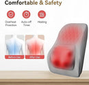 Shiatsu Neck Massager with Heat and Remote,3D Kneading Back Massager, Massage Pillow for Back,Shoulder, Leg for Pain Relief, Gifts for Men Women Mom Dad, at Home Office and Car(Gray)