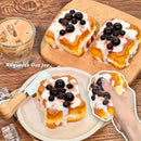 Creative Pearl Toast Slow-Rising Stress-Relieving Toy, Handmade,Soft Stress Relief Desktop Gadget for Office & Home, Adult Hand Tension Relaxer, Fun Squeezing Toy