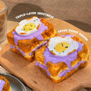 Creative Fried Egg Toast Slow-Rising Stress-Relieving Toy, Handmade,Soft Stress Relief Desktop Gadget for Office & Home, Adult Hand Tension Relaxer, Fun Squeezing Toy