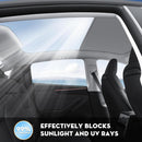 2025/2026 Tesla Model Y Juniper Sunshade Roof, Foldable Heat Blocking,UV Protection & Reflective Sunroof Shade with Nano Ice-Crystal Coatings for Tesla Model Y Accessories