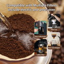 Coffee Filter Paper,100Pcs V60 Cone&50Pcs Hanging Ear Drip, Disposable Natural Unbleached Paper Filters with Pour Over and Drip Coffee Maker
