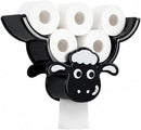 Creative Sheep Toilet Paper Holder, Wall-Mounted Metal Tissue Storage Rack, Punch-Free Easy Installation Paper Towel Holder, Funny Home Decor for Bathroom