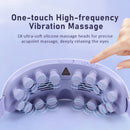 Eye Massager with Nano Mist Moisturising, Dry Eyes, Dark Circles, Heated Eye Mask with 8 Acupoint Massage, Rechargeable Bluetooth Music Eye Care Device for Relaxation Improve Sleeping