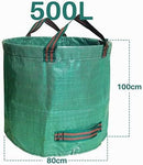 500L Yard Waste Bags 2 Pack, Heavy Duty Garden Waste Bags with Reinforced Handles, Large Reusable Leaf Bags for Lawn Leaves Grass Yard Debris Storage Garden Cleanup