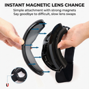 Magnetic Cylindrical Ski Goggles with UV400 Anti-Fog Dual-Lens, Impact-Resistant TPU Frame, Interchangeable Lens for Snow Sports, Includes Protective Case & Black Storage Bag (Pink)