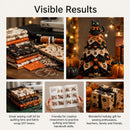 Spooky DIY Felt Halloween Tree Kit – Create a Whimsical Holiday Centerpiece with Pre-Cut Fabric, Plush Fill, and Adorable Ghostly Charms for Mantel, Desk, or Shelf Décor. (Witch Hat)