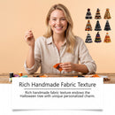 Spooky DIY Felt Halloween Tree Kit – Create a Whimsical Holiday Centerpiece with Pre-Cut Fabric, Plush Fill, and Adorable Ghostly Charms for Mantel, Desk, or Shelf Décor. (Witch Hat)