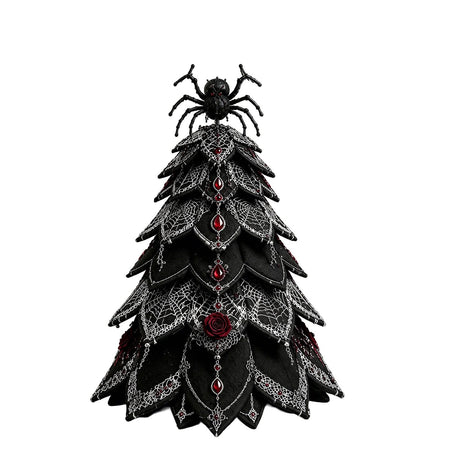 Spooky DIY Felt Halloween Tree Kit – Create a Whimsical Holiday Centerpiece with Pre-Cut Fabric, Plush Fill, and Adorable Ghostly Charms for Mantel, Desk, or Shelf Décor. (Ghost Castle)