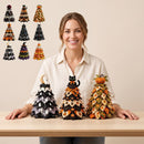 Spooky DIY Felt Halloween Tree Kit – Create a Whimsical Holiday Centerpiece with Pre-Cut Fabric, Plush Fill, and Adorable Ghostly Charms for Mantel, Desk, or Shelf Décor. (Ghost & Moon)