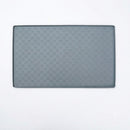 Whimsical Paw Print Silicone Pet Feeding Mat – Waterproof Non-Slip Cat and Dog Food Bowl Tray with Raised Edge, Keeps Floors Dry and Tidy During Mealtime (LightGrey, L（23.62*15.75in）)