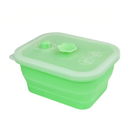 Collapsible Food-Grade Silicone Storage Container with Leakproof Lid, Built-in Date Dial and Steam Vent - Reusable, Microwave-Safe, Freezer-Ready, Perfect for Meal Prep, Leftovers, Picnics and Everyday Freshness (Blue（Round）, 1500ml)
