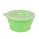 Collapsible Food-Grade Silicone Storage Container with Leakproof Lid, Built-in Date Dial and Steam Vent - Reusable, Microwave-Safe, Freezer-Ready, Perfect for Meal Prep, Leftovers, Picnics and Everyday Freshness (Blue（Round）, 1500ml)