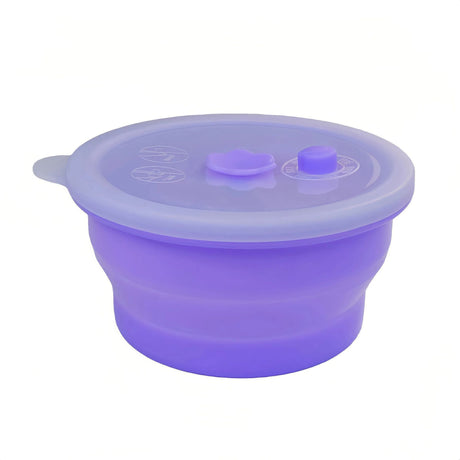 Collapsible Food-Grade Silicone Storage Container with Leakproof Lid, Built-in Date Dial and Steam Vent - Reusable, Microwave-Safe, Freezer-Ready, Perfect for Meal Prep, Leftovers, Picnics and Everyday Freshness (Blue（Round）, 1500ml)