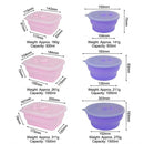 Collapsible Food-Grade Silicone Storage Container with Leakproof Lid, Built-in Date Dial and Steam Vent - Reusable, Microwave-Safe, Freezer-Ready, Perfect for Meal Prep, Leftovers, Picnics and Everyday Freshness (Pink（Round）, 500ml)