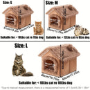 Plush Pet House with Detachable Cushion – Cozy, Warm, and Stylish Indoor Cat or Small Dog Bed – Soft Faux Fur Hideaway with Doorway – Perfect for Year-Round Comfort and Relaxation (S, Grey)
