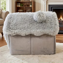 Plush Pet House with Detachable Cushion – Cozy, Warm, and Stylish Indoor Cat or Small Dog Bed – Soft Faux Fur Hideaway with Doorway – Perfect for Year-Round Comfort and Relaxation (S, Grey)