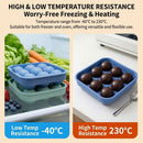 Create Soccer Ball Ice Cubes & Treats with This 9-Cavity Silicone Mold – Perfect for Chilling Drinks, Cocktails, or Baking Chocolate Desserts with a Fun 3D Sports Theme (Blue)