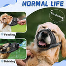 Soft Breathable Mesh Dog Muzzle for Small Medium Large Dogs, Adjustable Anti-Biting Barking Chewing Muzzle for Walking, Training, and Grooming (M, Black)