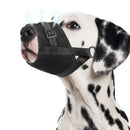 Soft Breathable Mesh Dog Muzzle for Small Medium Large Dogs, Adjustable Anti-Biting Barking Chewing Muzzle for Walking, Training, and Grooming (XL, Black)