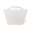 Reusable Silicone Food Storage Bag with Convenient Carry Handle, Leakproof Seal, 1000ml Capacity — Ideal for Storing Snacks, Grains, Fruits, Veggies, and More in Fridge, Freezer, or On-the-Go (OrangeYellow)