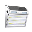 Solar Powered Motion Sensor Wall Light with Dual-Head LED Spotlight, IP65 Waterproof Outdoor Security Lamp for Patio, Doorway, Stairs, and Building Exterior, Auto On/Off at Dusk, 4 Adjustable Lighting Modes, Energy-Efficient and Weather-Resistant (4PCS)