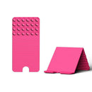 Versatile Foldable Silicone Suction Stand – Universal Adhesive Grip Pad for Phone, Tablet, and Laptop, Bendable Multi-Surface Mount for Desk, Mirror, Gym, and Travel (Mint)