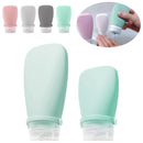 Travel-Friendly Silicone Dispensing Bottle Set for Toiletries, Leak-Proof Refillable Containers for Shampoo, Conditioner, Lotion, and Skincare – Lightweight, Squeezable, and TSA-Approved Carry-On Essentials (A)