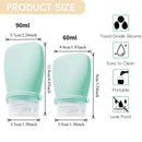 Travel-Friendly Silicone Dispensing Bottle Set for Toiletries, Leak-Proof Refillable Containers for Shampoo, Conditioner, Lotion, and Skincare – Lightweight, Squeezable, and TSA-Approved Carry-On Essentials (B)
