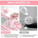 Travel-Friendly Silicone Dispensing Bottle Set for Toiletries, Leak-Proof Refillable Containers for Shampoo, Conditioner, Lotion, and Skincare – Lightweight, Squeezable, and TSA-Approved Carry-On Essentials (C)