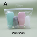 Travel-Friendly Silicone Dispensing Bottle Set for Toiletries, Leak-Proof Refillable Containers for Shampoo, Conditioner, Lotion, and Skincare – Lightweight, Squeezable, and TSA-Approved Carry-On Essentials (C)