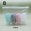 Travel-Friendly Silicone Dispensing Bottle Set for Toiletries, Leak-Proof Refillable Containers for Shampoo, Conditioner, Lotion, and Skincare – Lightweight, Squeezable, and TSA-Approved Carry-On Essentials (C)