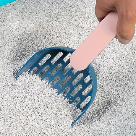 Colorful Cat Litter Scoop Set with Wall-Mountable Storage Base for Easy Cleaning and Organization (Green)