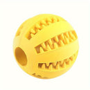 Interactive Dog Chew Toy for Small Breeds - Durable Rubber Treat Dispensing Ball for Dental Cleaning, Slow Feeding, and Fun Playtime with Your Furry Friend (5cm, Cyan)