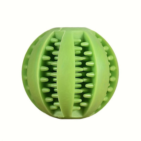 Interactive Dog Chew Toy for Small Breeds - Durable Rubber Treat Dispensing Ball for Dental Cleaning, Slow Feeding, and Fun Playtime with Your Furry Friend (7cm, Blue)