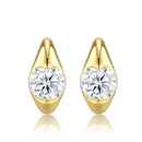 Elevate your everyday elegance with these luxurious moissanite drop earrings, featuring brilliant round-cut stones in a radiant gold setting. Designed for versatile wear, they effortlessly transition from chic daily office attire to refined formal occasio