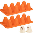 Spooky Halloween Ghost Silicone Mold – Create 8 Adorable Ghost-Shaped Chocolates, Jell-O Shots, Ice Cubes and Party Treats with Non-Stick Flexibility for Festive Kitchen Fun (1PCS)
