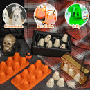 Spooky Halloween Ghost Silicone Mold – Create 8 Adorable Ghost-Shaped Chocolates, Jell-O Shots, Ice Cubes and Party Treats with Non-Stick Flexibility for Festive Kitchen Fun (1PCS)