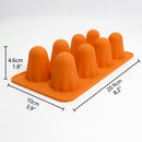 Spooky Halloween Ghost Silicone Mold – Create 8 Adorable Ghost-Shaped Chocolates, Jell-O Shots, Ice Cubes and Party Treats with Non-Stick Flexibility for Festive Kitchen Fun (2PCS)