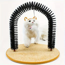 Cat Arch Groomer & Self-Scratching Toy – Interactive Massage, Brushing, and Play Station with Hanging Catnip Mouse for Indoor Cats